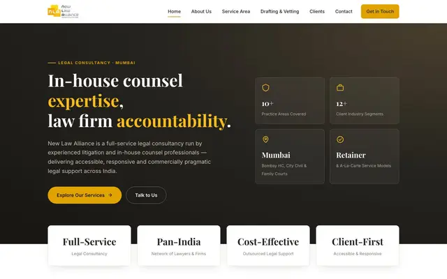 New Law Alliance — after redesign